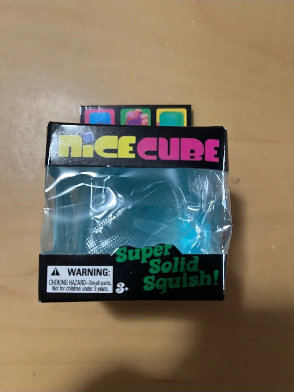 NiceCube Super Solid Squish! Blue Toy Cube